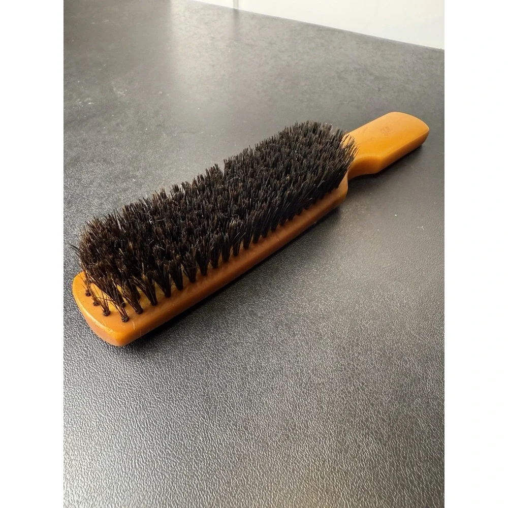 VTG Fuller Brush Butterscotch Bakelite Handle Lint‎ Clothes Brush Sterilized